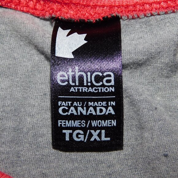 HONDA Spellout Logo Cars Womens XL Red Gray Long Sleeve Raglan Shirt - Picture 4 of 8